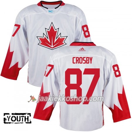 Team Kanada Pelipaita Sidney Crosby 87 2016 World Cup Lapsille Valkoinen Paita